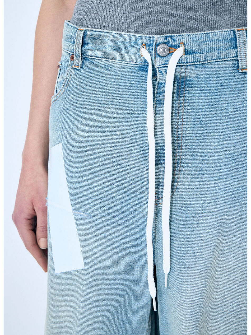 Distressed Denim Shorts