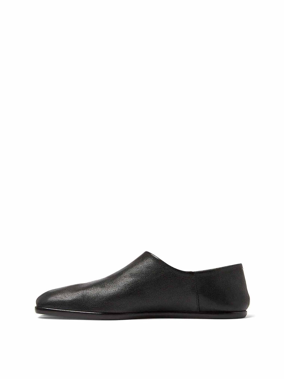 Slip-on Tabi Leather Shoes