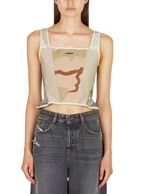 Desert Damask Corset Top