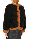Rokh Faux Fur Multi Pocket Jacket Black flrok0249006brn