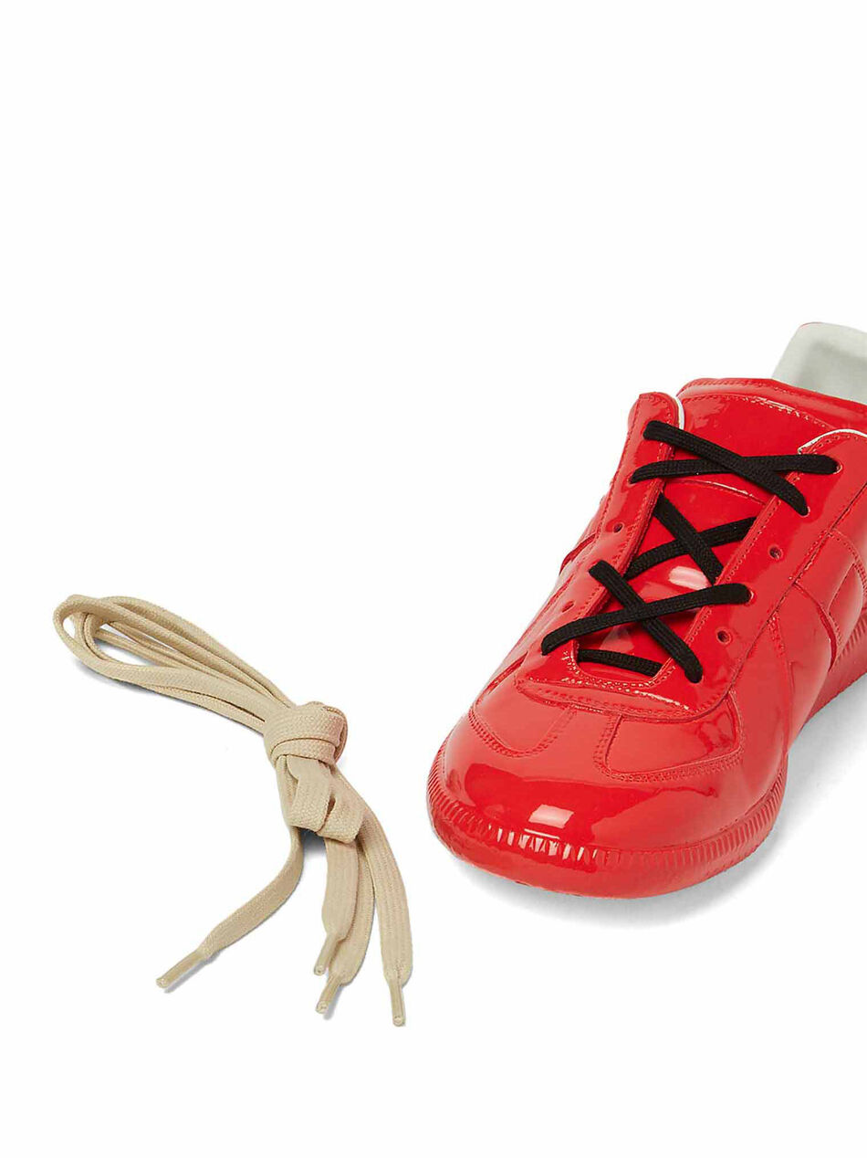 Replica Sneakers in Red Patent Leather