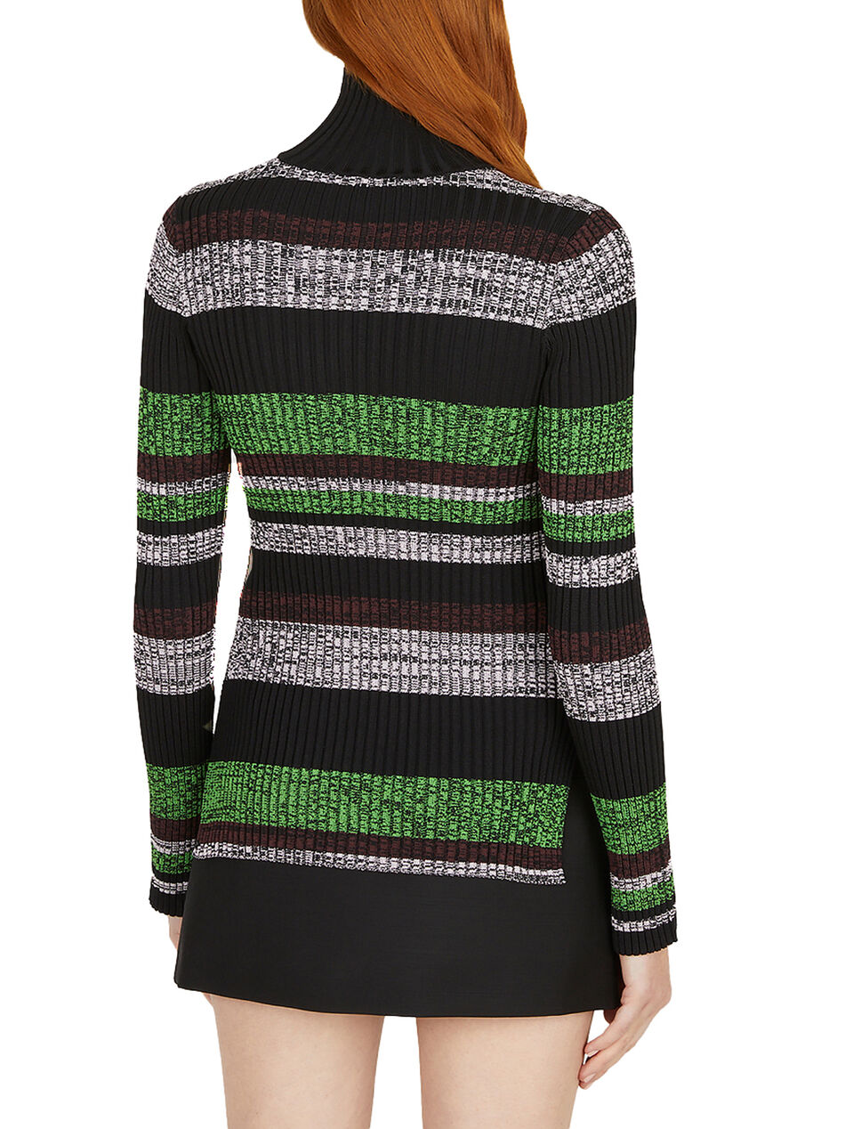 Button Up Striped Sweater