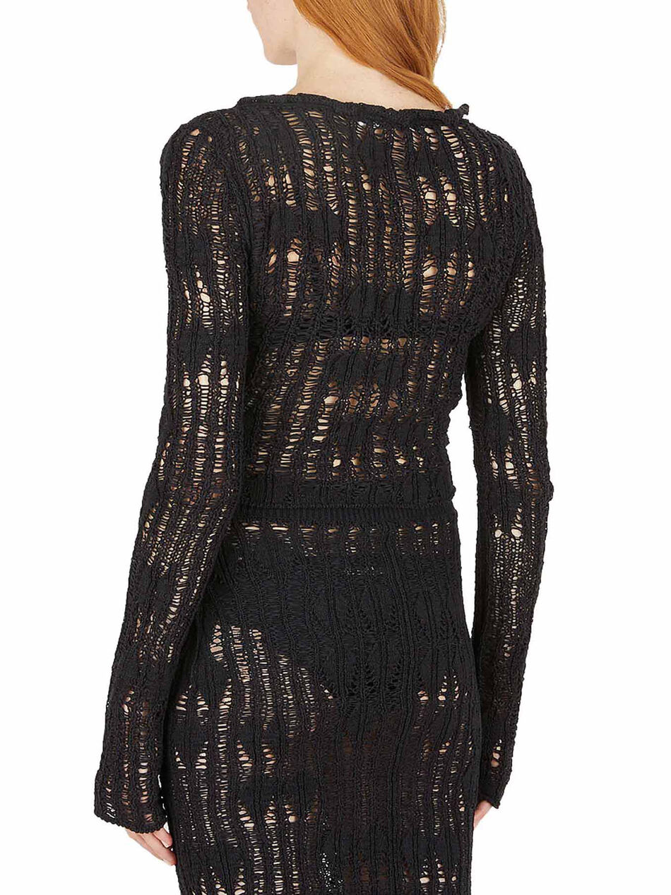 Distressed Top with Long Sleeves