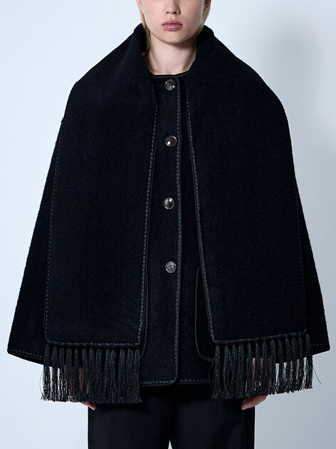 Embroidered Scarf Jacket