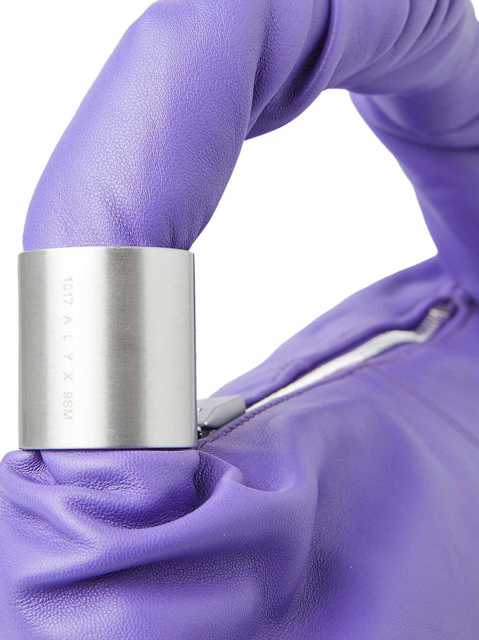 Borsa A Mano Twisted in Pelle Viola