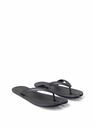 Maison Margiela Tabi Flip Flops Sandals in Black Leather Black flmla0248031blk