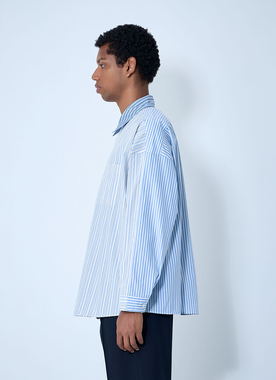 Striped Button-Down Shirt