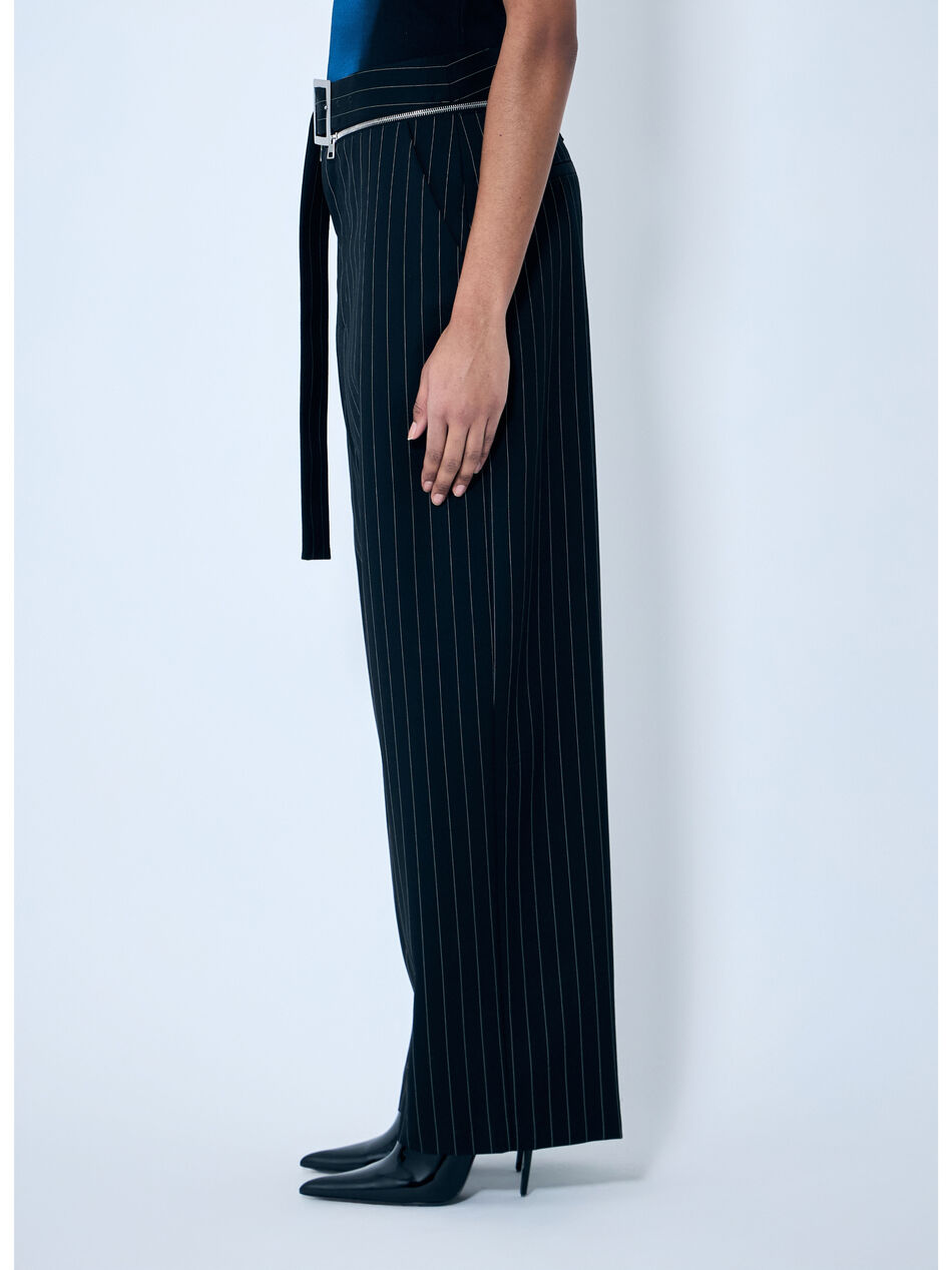 Pinstripe Wool Pants