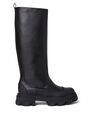 GANNI Cleated Tubular Boots Black flgan0250041blk