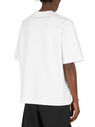 Acne Studios T-shirt Girocollo con Logo Bianco flacn0148029wht