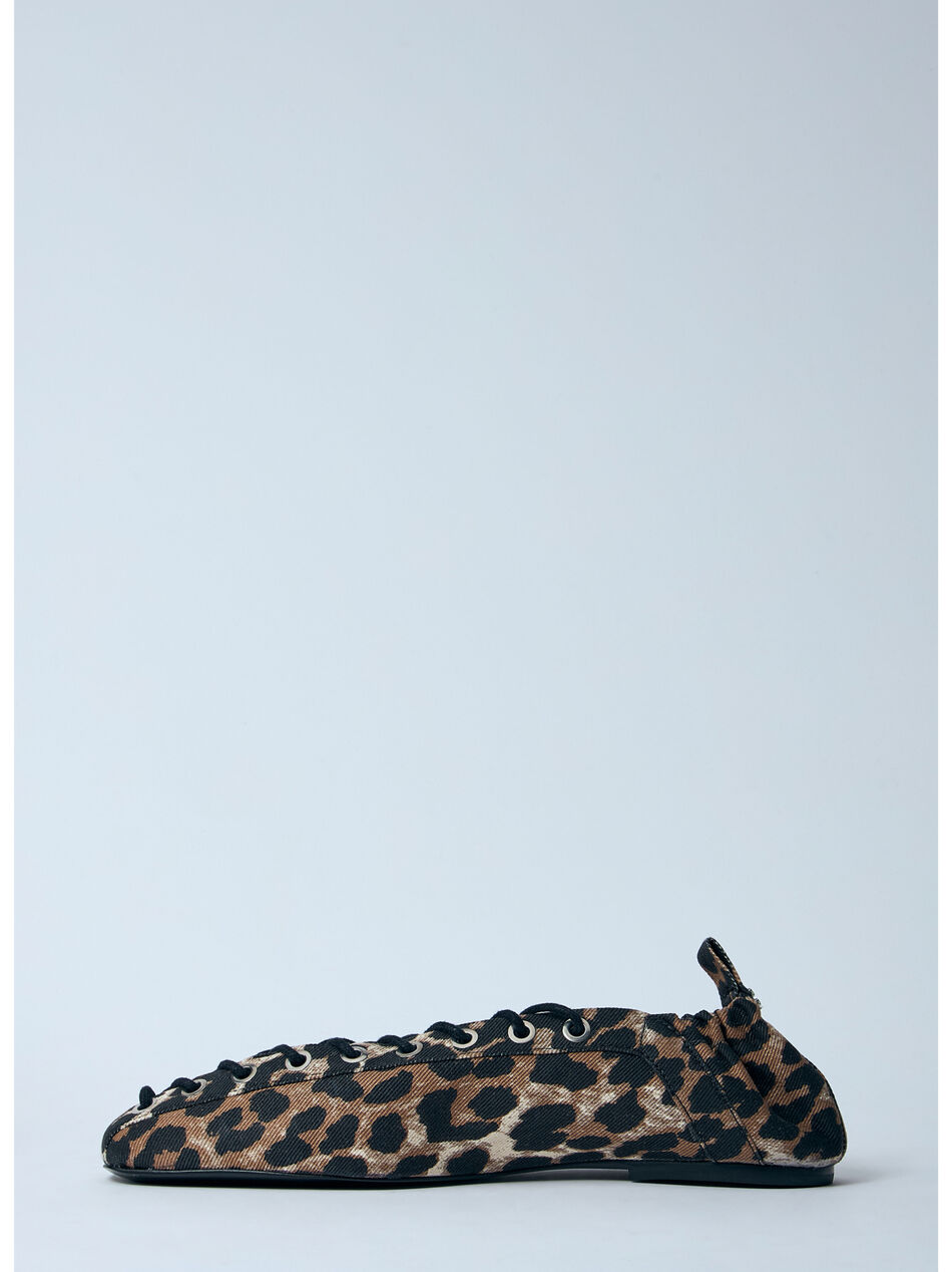 Leopard Oleatex Ballerina Flats