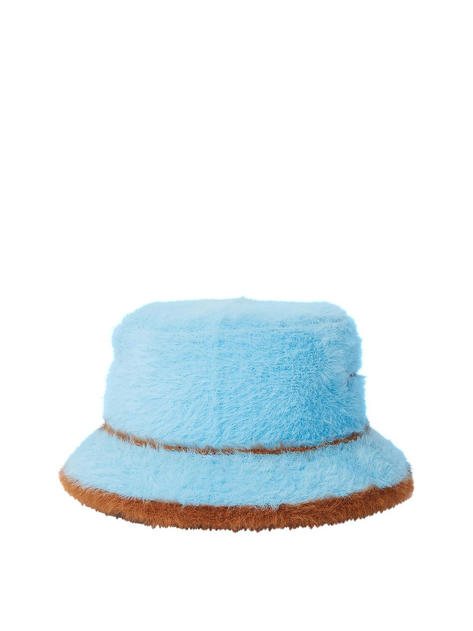 Le Bob Neve Fluffy Bucket Hat in Light Blue