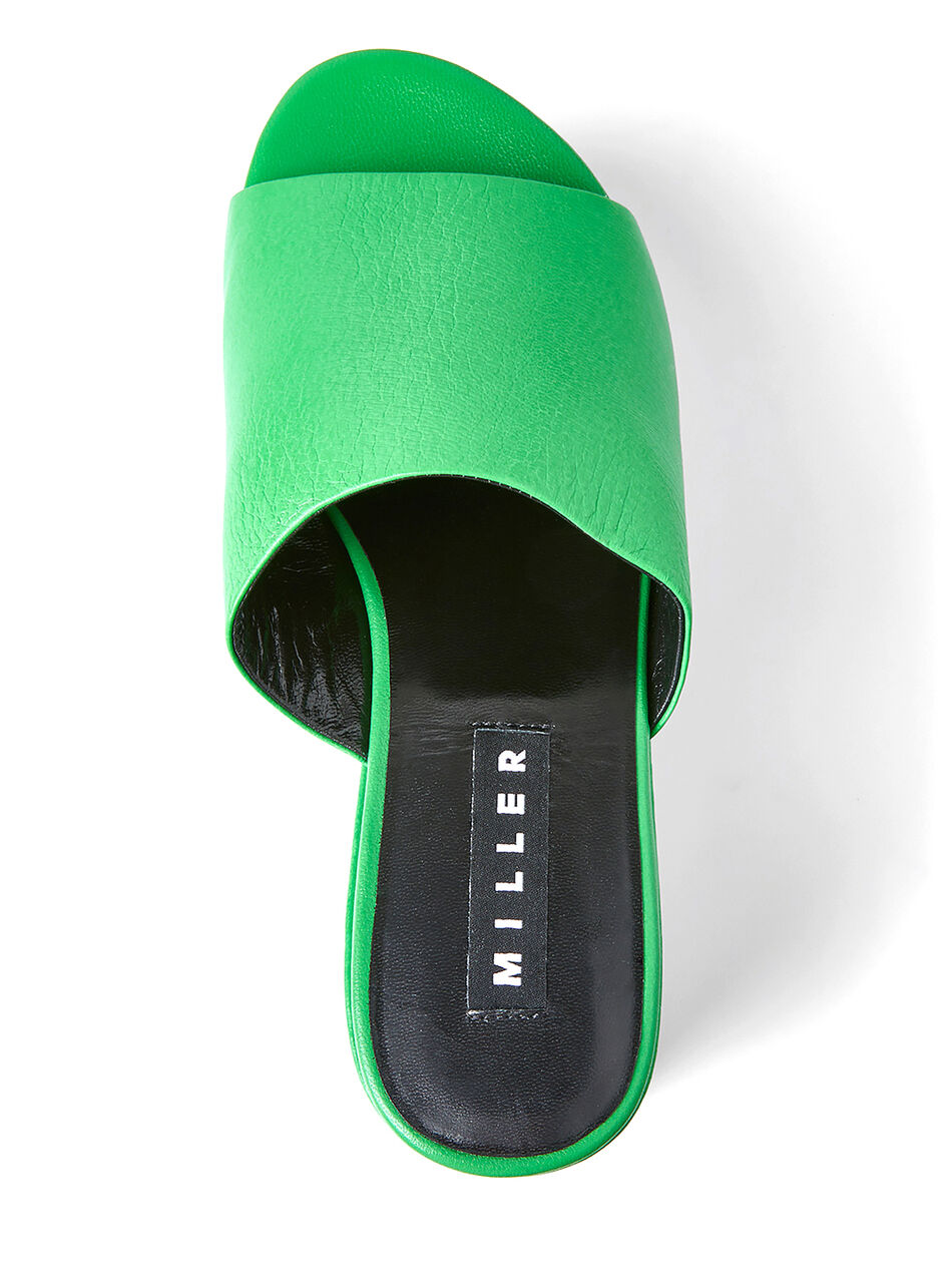 Blackout Platform Sandals in Green