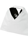 MM6 Maison Margiela Japanese Bag in Leather White White flmmm0249040wht