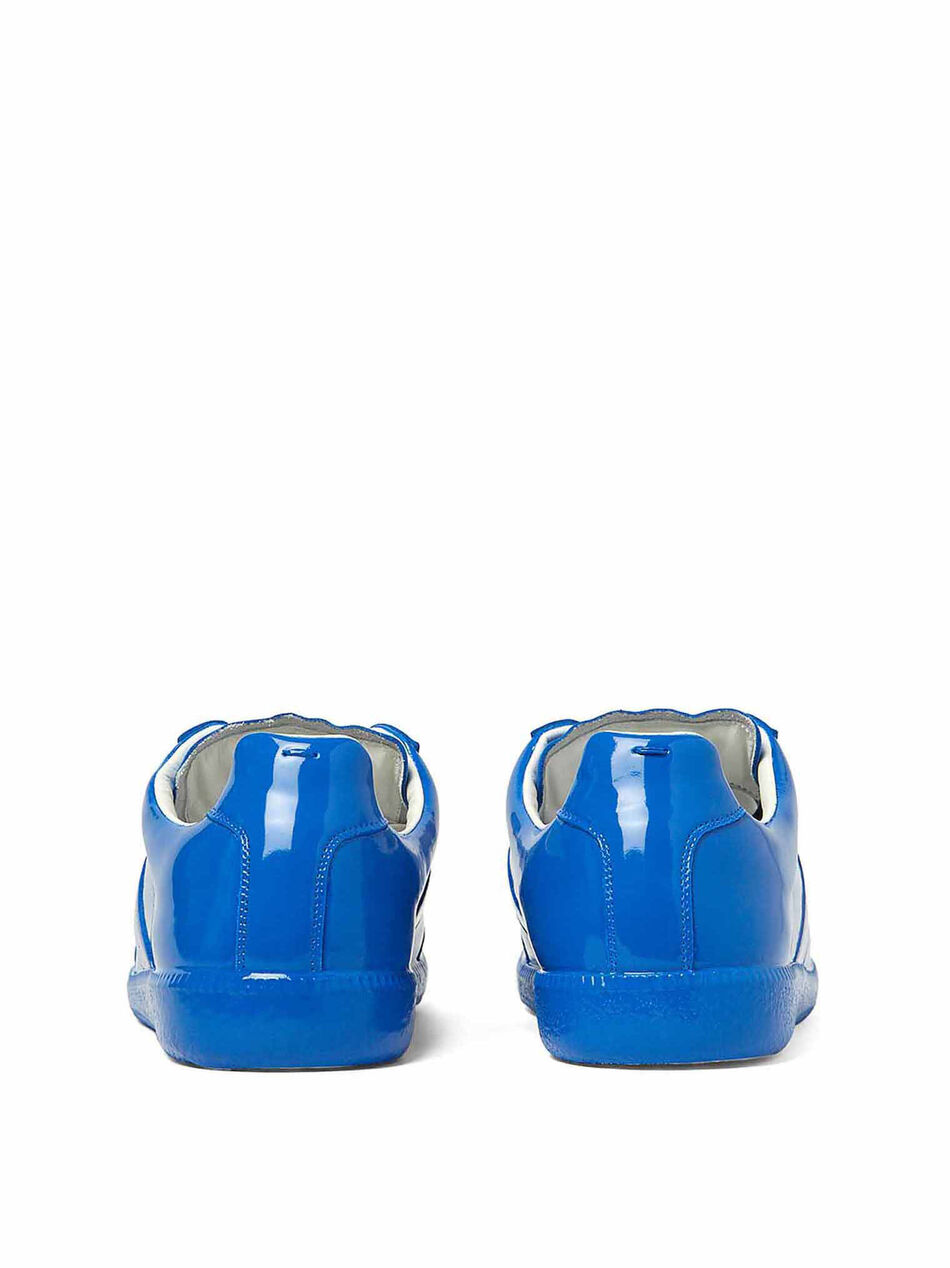 Replica Sneakers in Patent Leather Blue