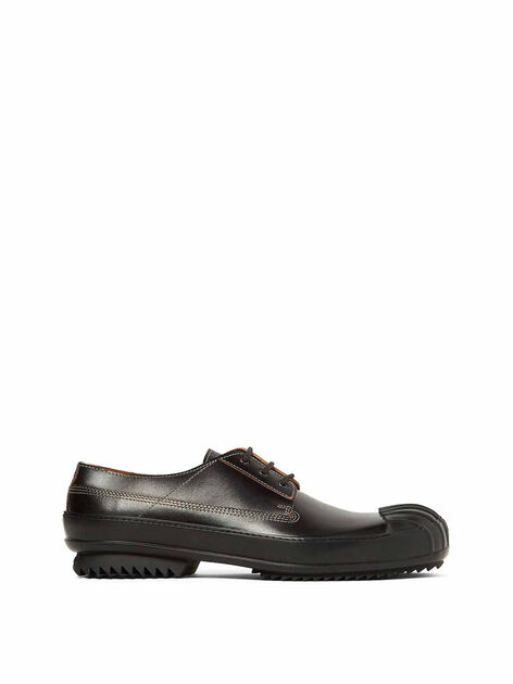 Derby Lace-Up Shoes in Black