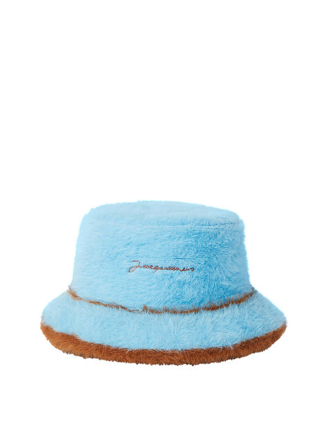 Le Bob Neve Fluffy Bucket Hat in Light Blue