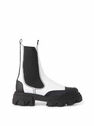 GANNI Chelsea Boots in White Leather  flgan0246121wht