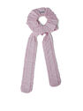 GANNI Ruffled Bow Scrunchie Pink flgan0251104ppl