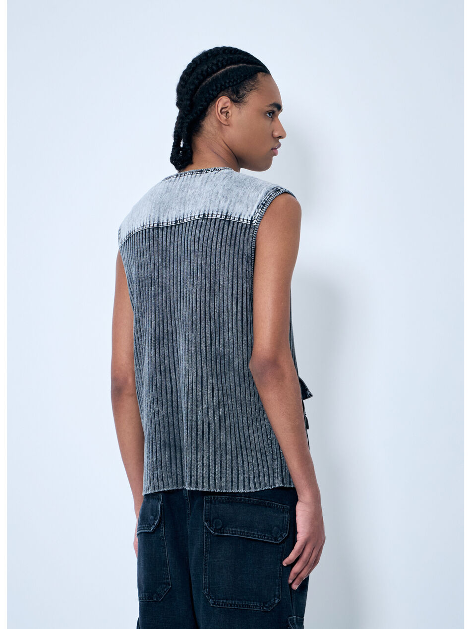 K-Margie Rib Zip-Up Top