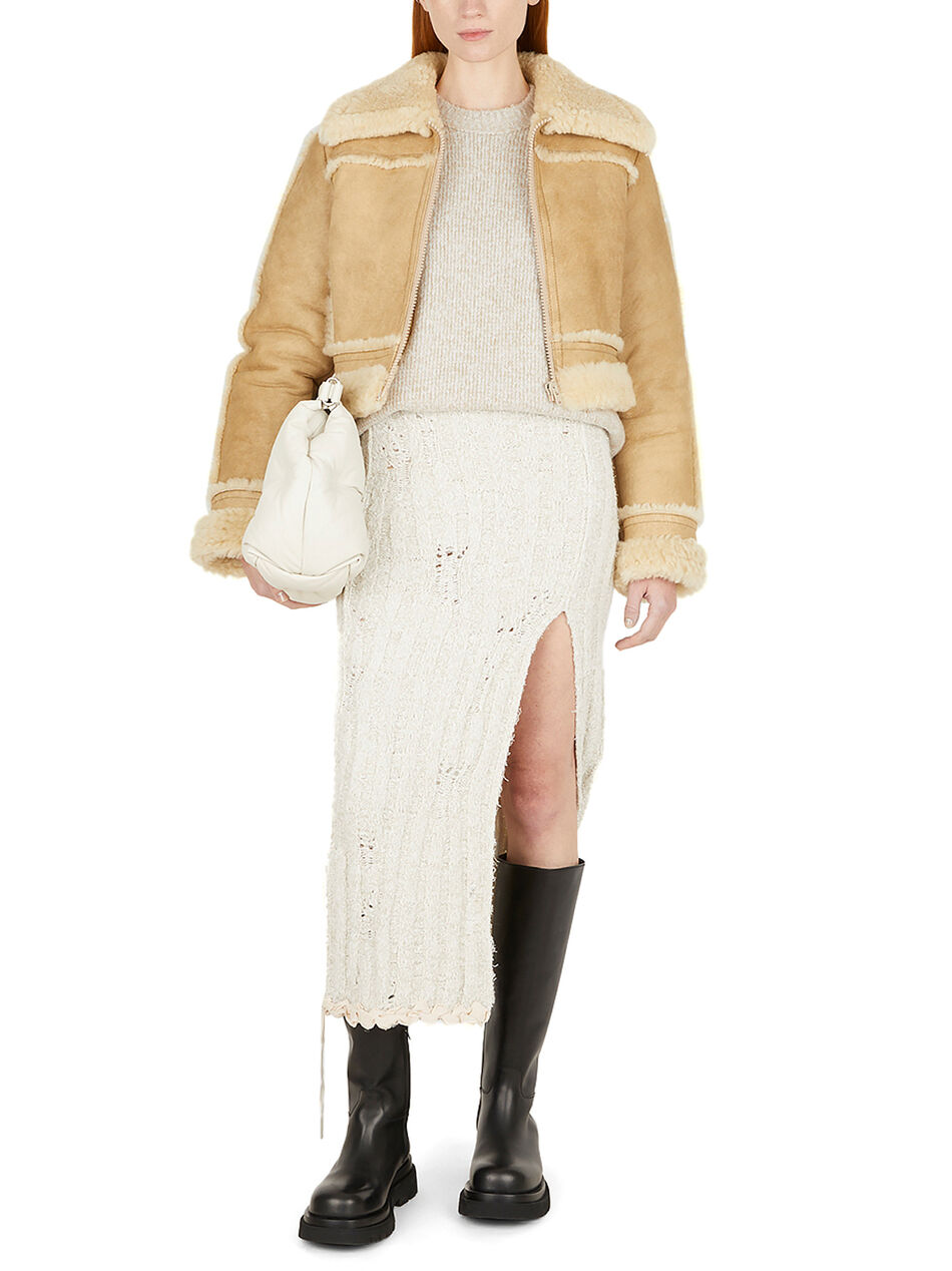 Distressed Crochet Skirt