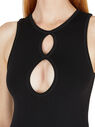 SIMON MILLER Asio Cut Out Bodysuit in Black Black flsmi0249021blk