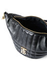 Burberry Lola Black Leather Crescent Shoulder Bag Black flbur0248039blk