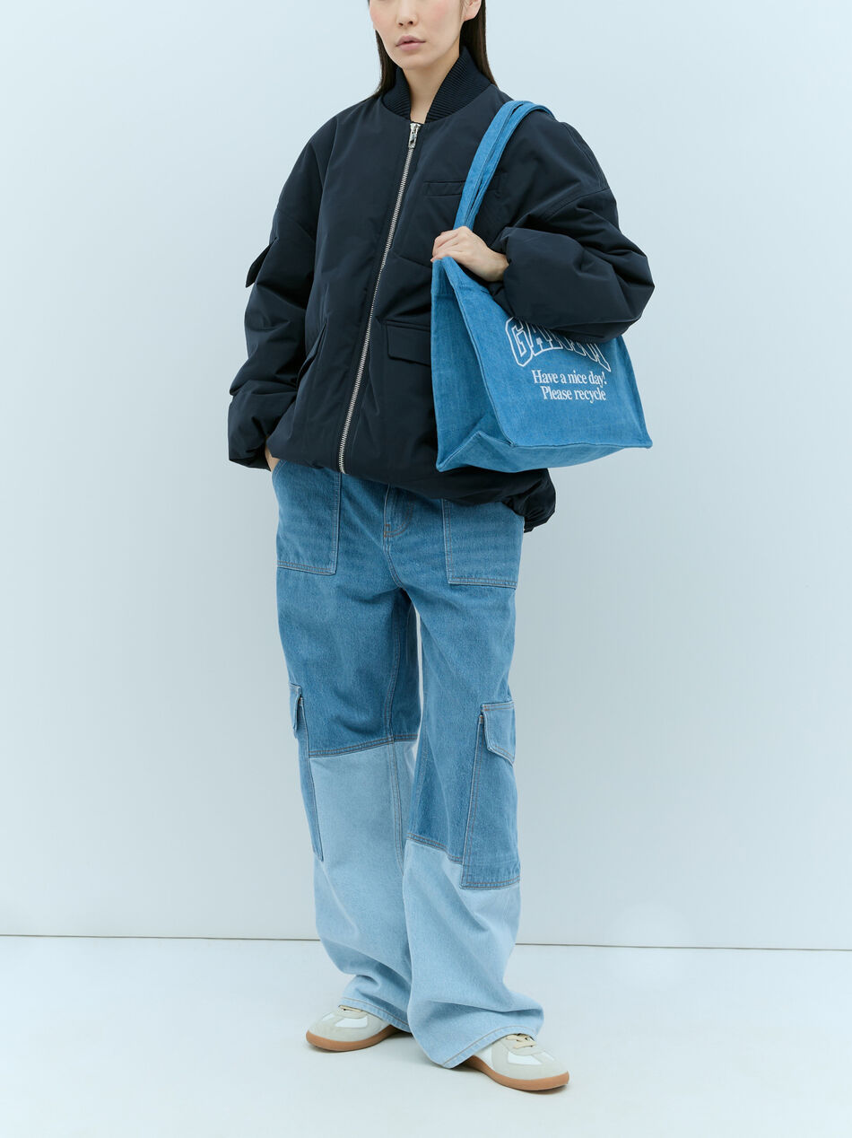 Large Easy Denim Tote Bag