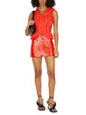 Dion Lee Chunky Knit Sleeveless Sweater Red fldle0250004col