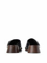 GANNI Studded Black Leather Clogs Black flgan0248019blk