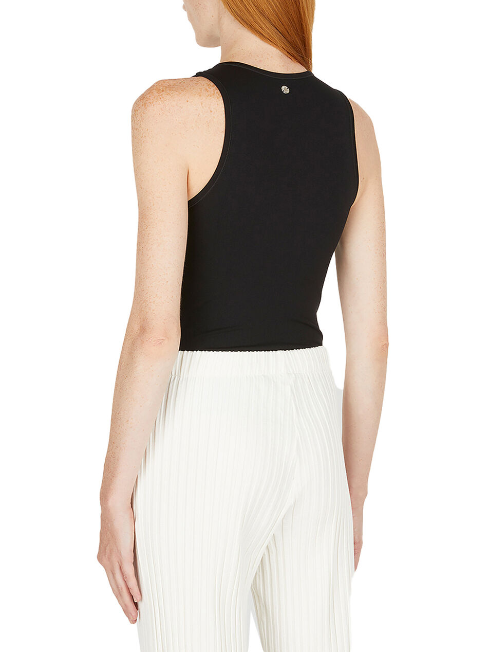 Asio Cut Out Bodysuit in Black