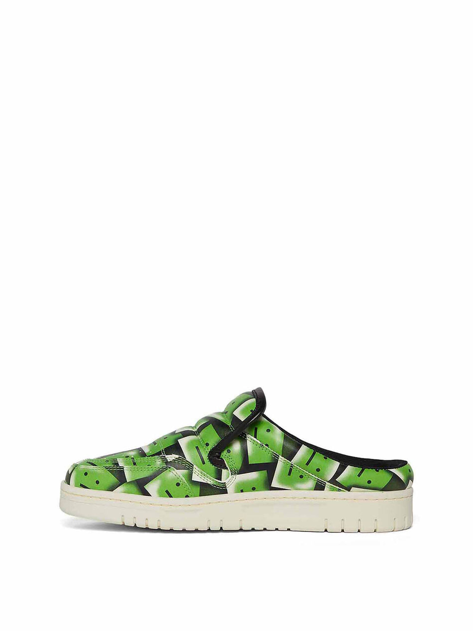 Slip On Sneakers in Green/Black