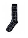 JW Anderson Logo Grid Long Socks  fljwa0351016blk