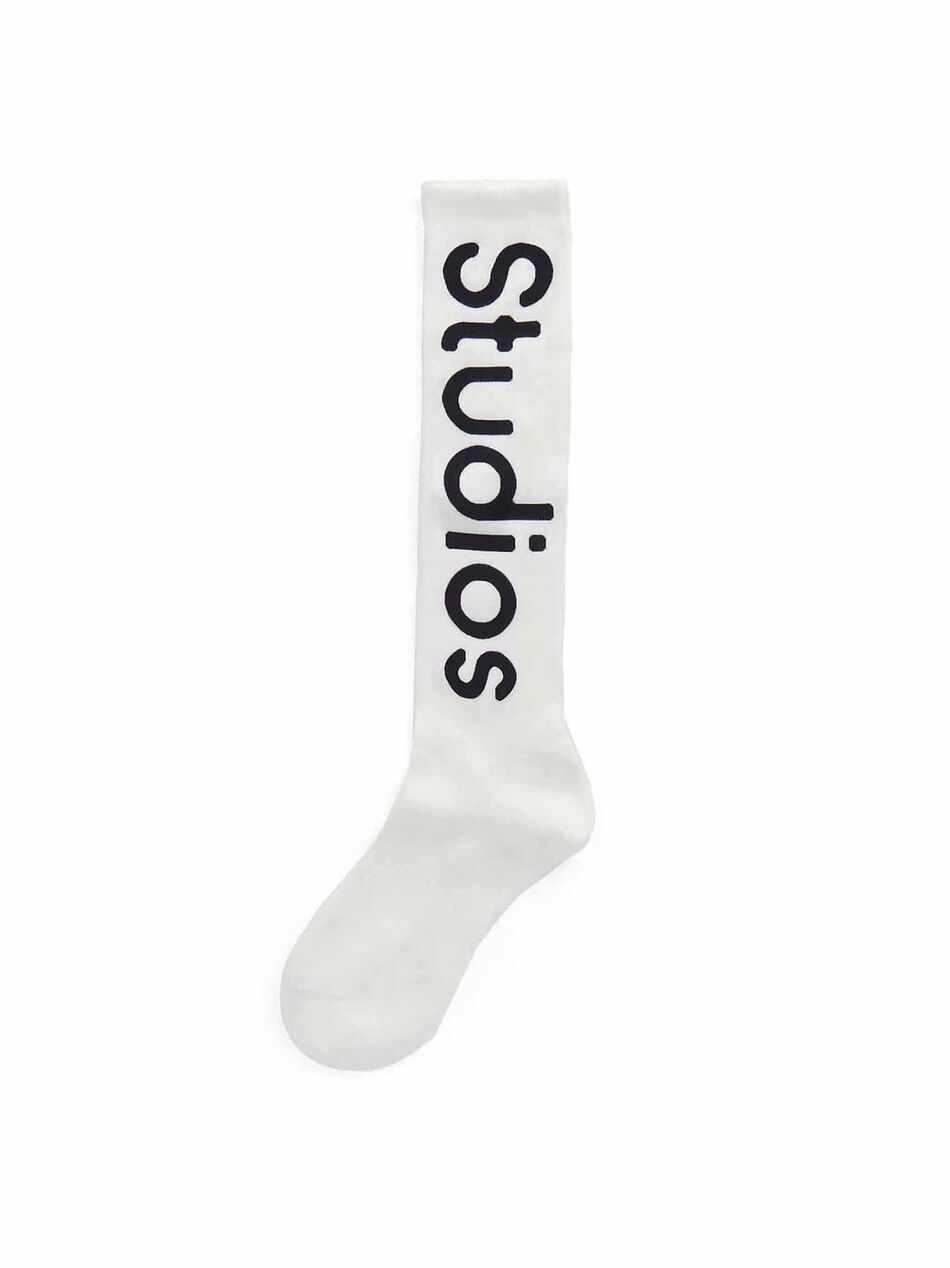 Ribbed Socks with Logo