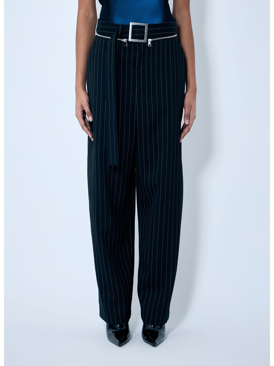Pinstripe Wool Pants