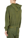 Eckhaus Latta Logo Print Hooded Sweatshirt Green fleck0149009grn