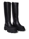 GANNI Cleated Tubular Boots Black flgan0250041blk