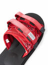 Suicoke Moto-Cab Bandana Red Sandals Red flsui0348006col