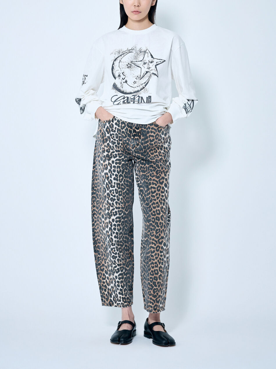 Leopard Stary Jeans