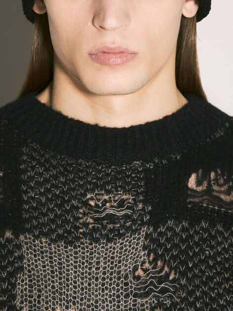 Logo Intarsia Beanie Hat