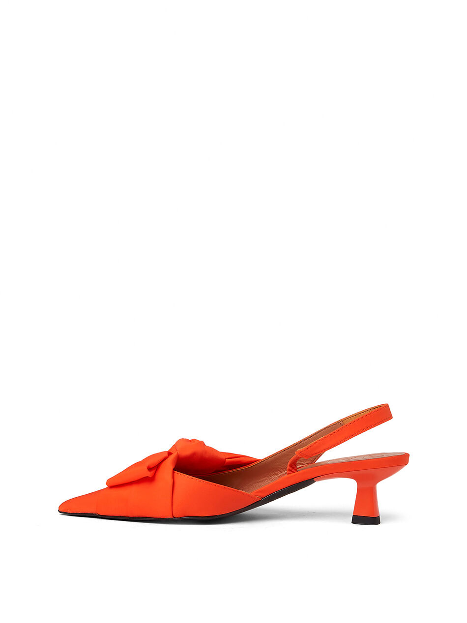 Soft Bow Kitten Heels