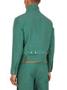 Eckhaus Latta Panel Jacket Green fleck0148001grn