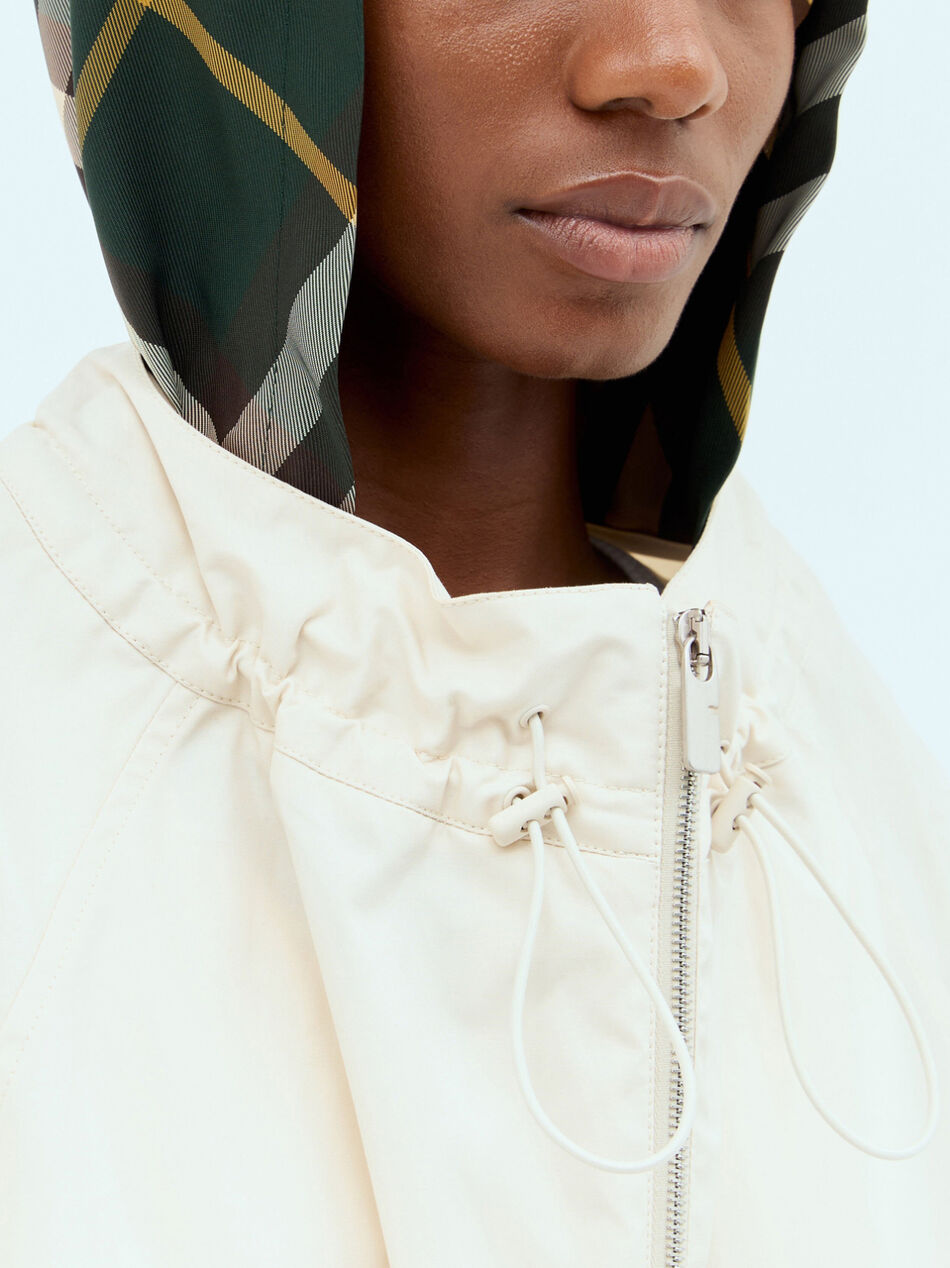 Check Hood Gabardine Parka