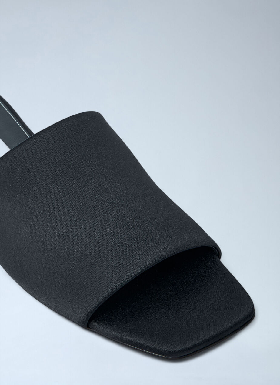 Satin Bandeau Slides