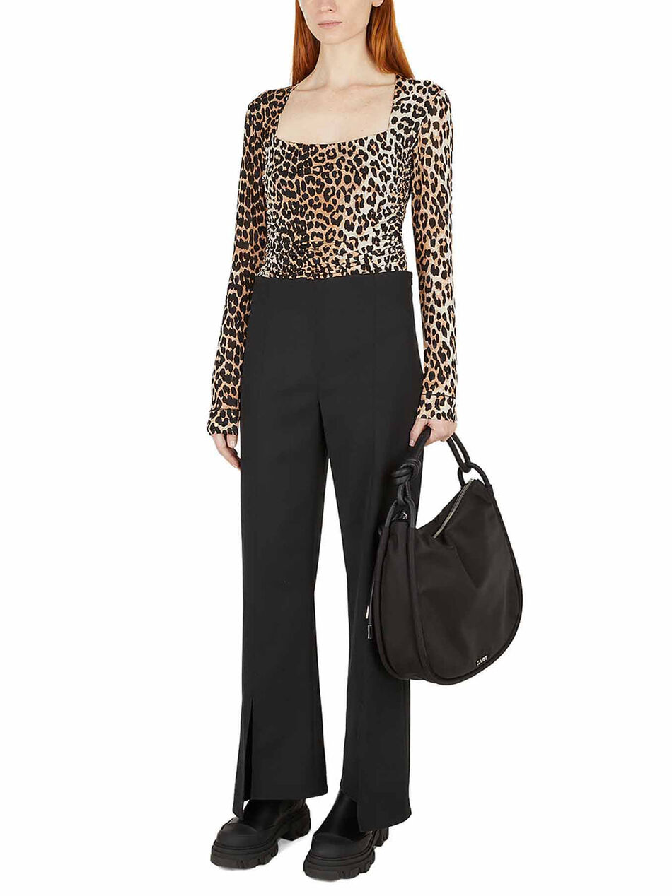 Pants with Front and Back Slits