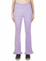 Paco Rabanne Ribbed Knit Pants in Lilac Lilac flpac0248022ppl