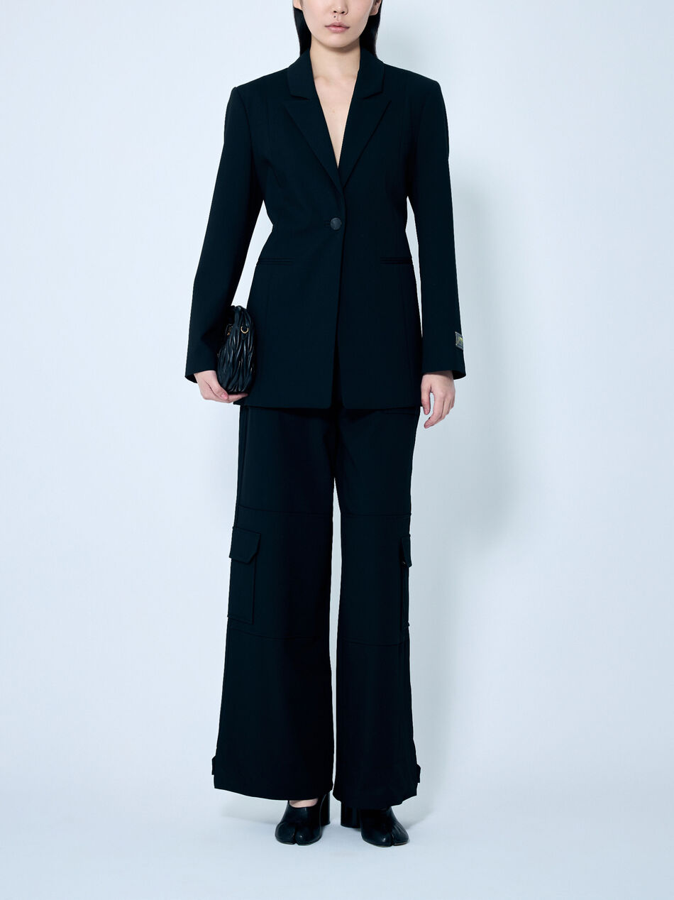 Solid Twill Suiting Blazer