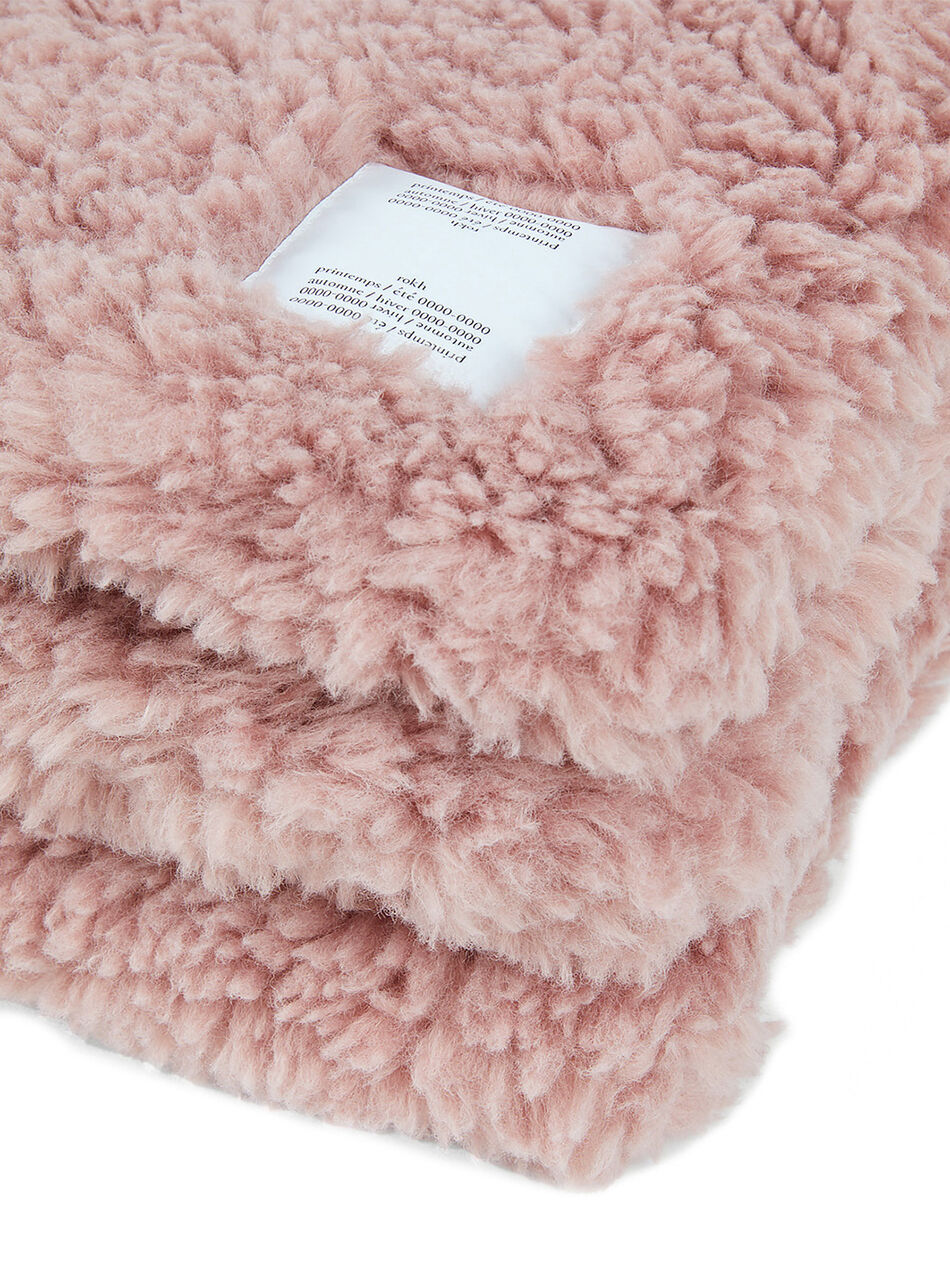 Faux Fur Scarf in Pink