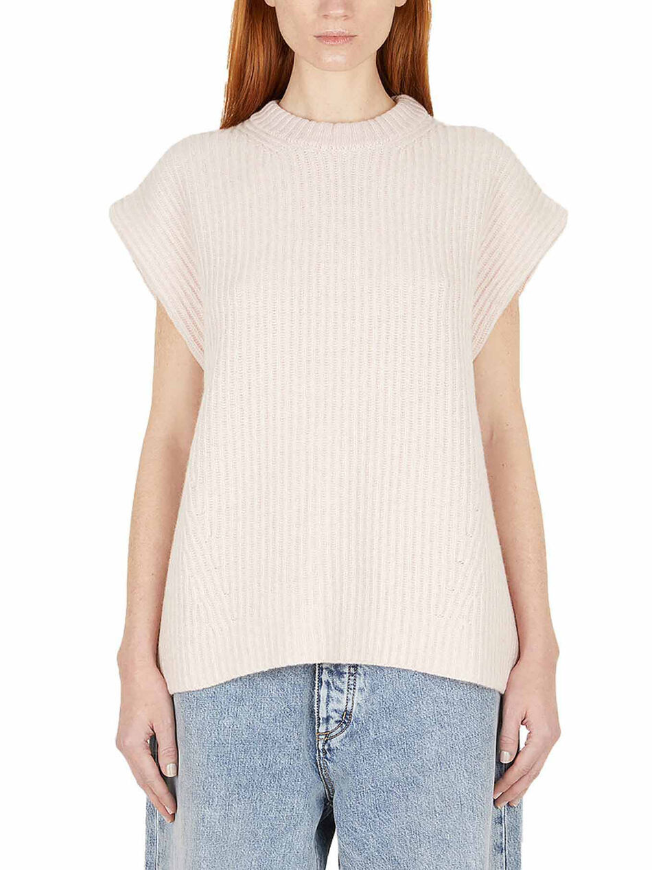 Sleeveless Ribbed Sweater