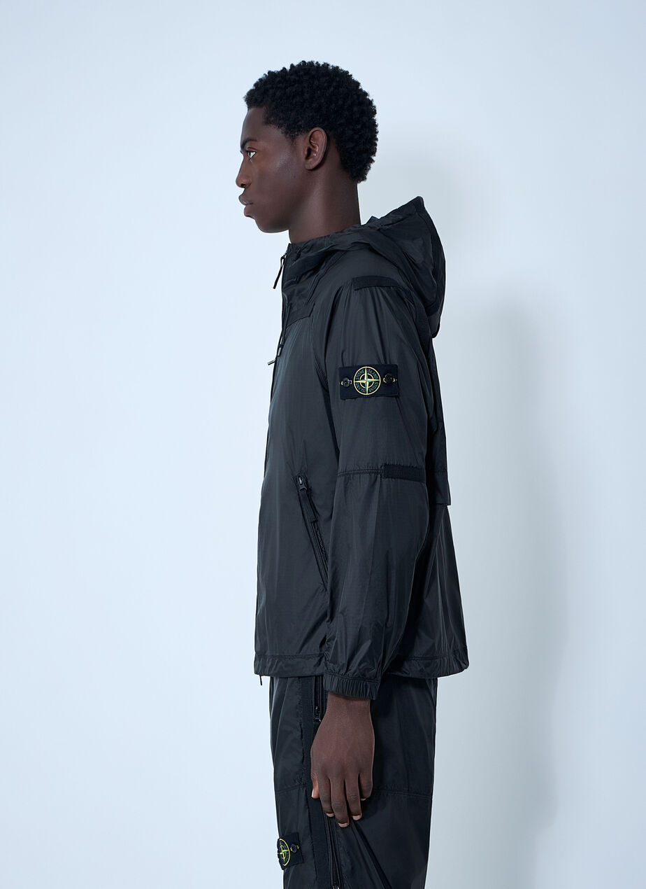 Hooded Logo Patch Jacket